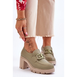 Lemar Brogues Elegante Pe Toc Cu Decor Harmell Verde 1 Lemar Brogues Elegante Pe Toc Cu Decor Harmell Verde 1