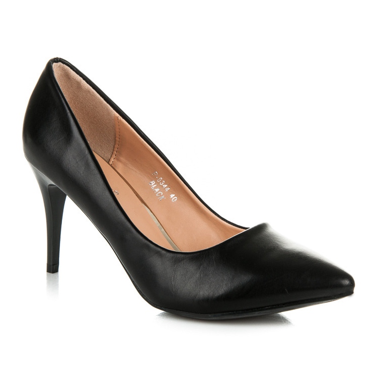 Ideal Shoes Tocuri înalte negre negru 1