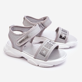 Sandale cu velcro pentru copii Big Star LL374194 Argintiu 1