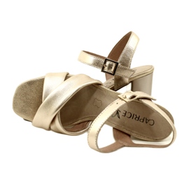 Sandale Caprice pentru damă 9-28302-20 969 Aur metalic de aur 5