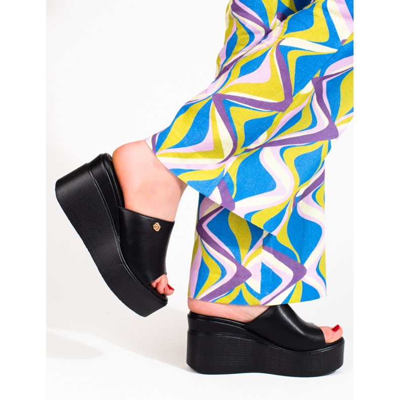 Goodin Panouri înalte pentru femei cu panouri negre negru 2