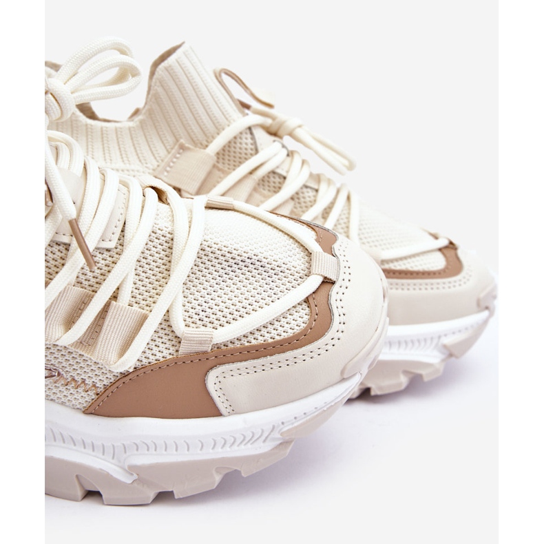 Pantofi de damă cu șosete, bej Keaton 1 Pantofi de damă cu șosete, bej Keaton 1