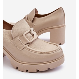 Lemar Pantofi eleganți pe un stâlp cu decor Harmell bej 1