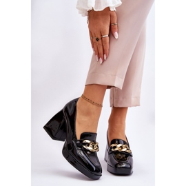 Vinceza Pompe Pe Tocuri Masive Negre Nataly negru 1