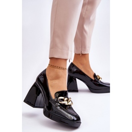 Vinceza Pompe Pe Tocuri Masive Negre Nataly negru 2