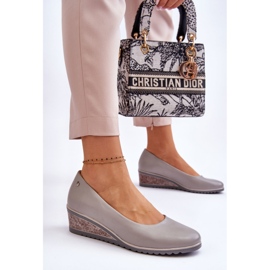 Vinceza Pompe Grey Graysen Classic Wedge gri 2 Vinceza Pompe Grey Graysen Classic Wedge gri 2