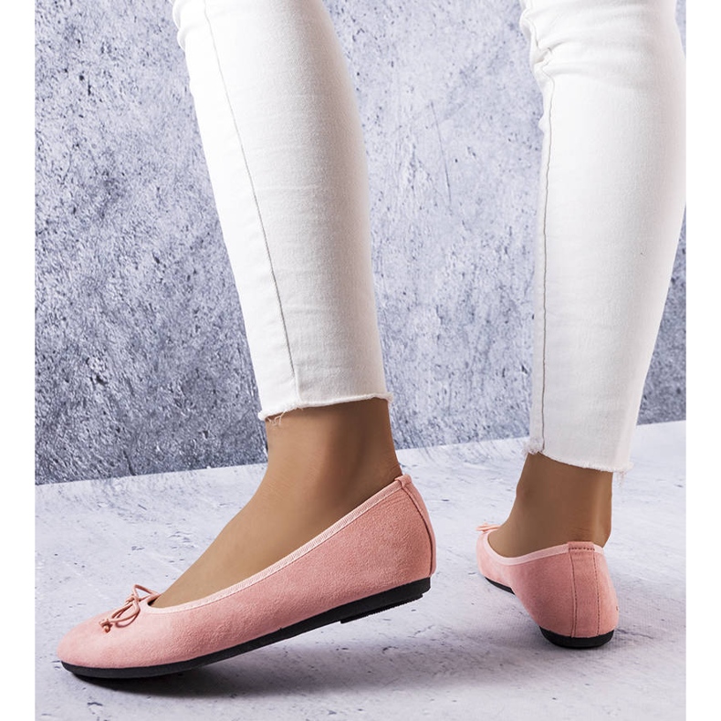 BM Balerini roz cu fundita Chandonnet 1 BM Balerini roz cu fundita Chandonnet 1