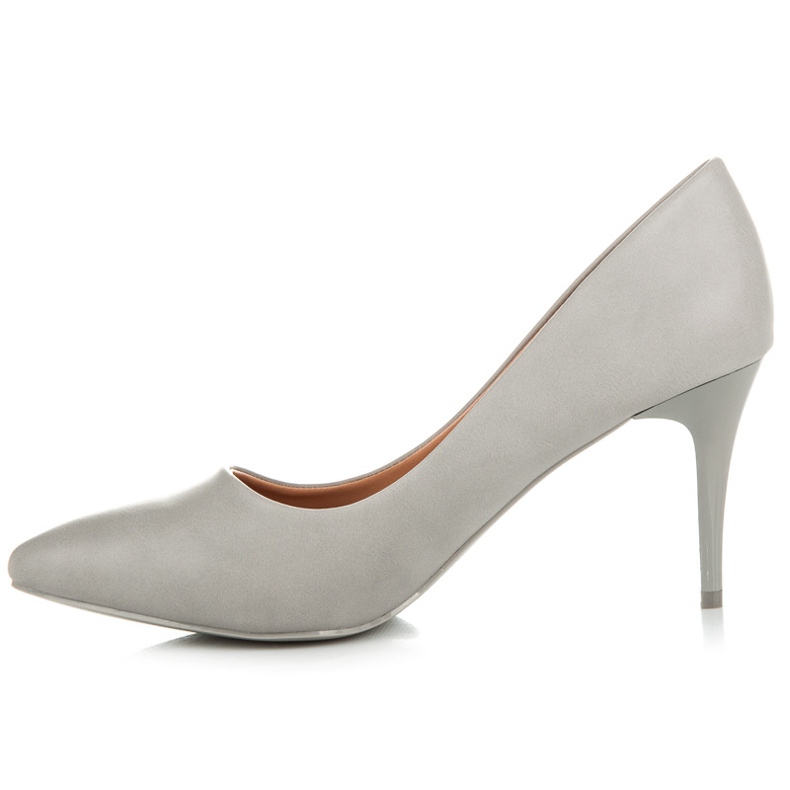 Ideal Shoes Tocuri înalte gri 1