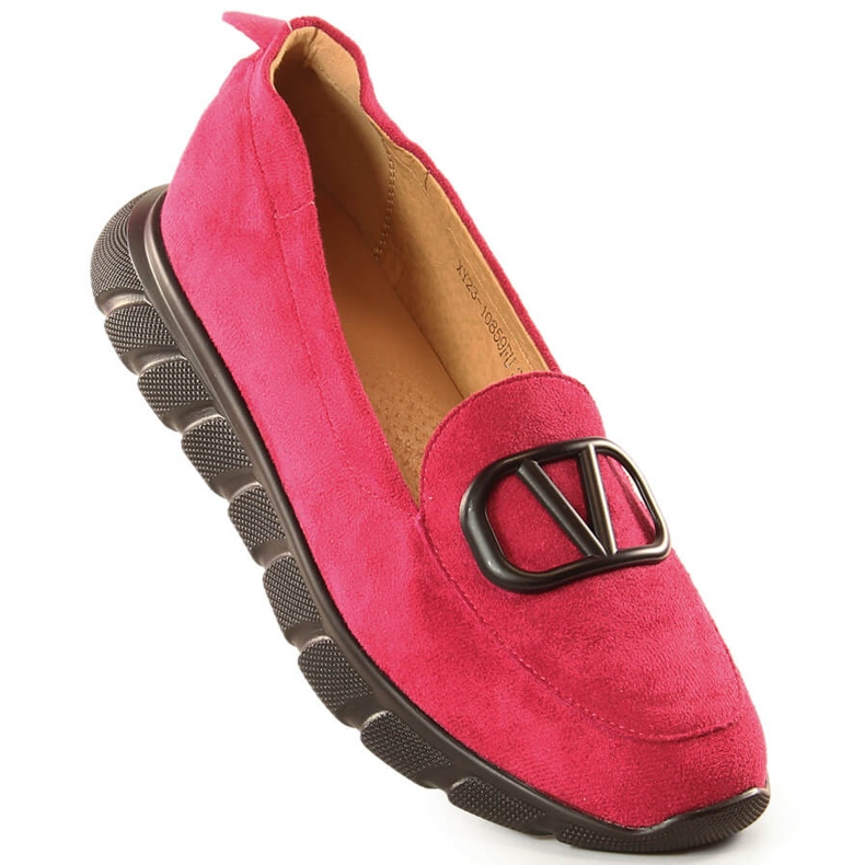Pantofi slip-on de damă, fucsia Vinceza 10859 roz 1