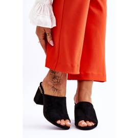 Vinceza Papuci de damă din piele intoarsa cu toc inalt Black Carter negru 1 Vinceza Papuci de damă din piele intoarsa cu toc inalt Black Carter negru 1