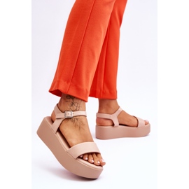 Vinceza Sandale nude Casen cu platformă groasă roz 2