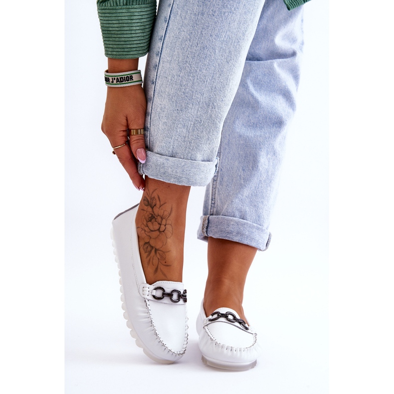 Vinceza Mocasini confortabili din piele de dama alb Miguel 1 Vinceza Mocasini confortabili din piele de dama alb Miguel 1