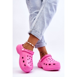Papuci de damă cu spumă Crocs roz închis Coline 2 Papuci de damă cu spumă Crocs roz închis Coline 2
