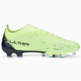 Pantofi de fotbal Puma Ultra Match FG/MG M 106900 01 acvamarin verde 1
