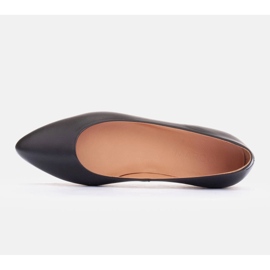 Marco Shoes Balerini din piele moale negru 1