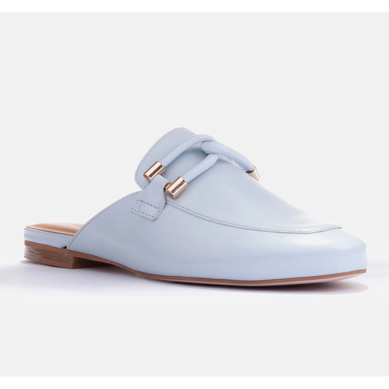 Marco Shoes Papuci cu decor albastru 1