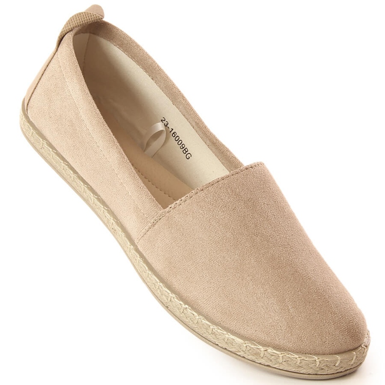Espadrile cu slip-on de damă bej Potocki 16009 1