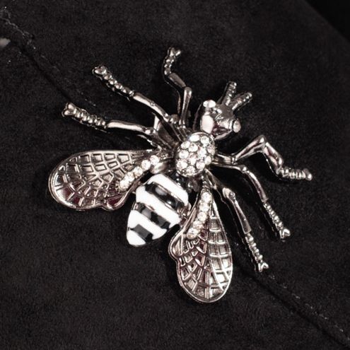 Papuci de femei negre pe o pană Shelovet confortabilă negru 1