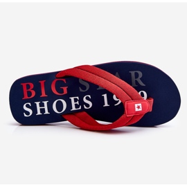 Șlapi Big Star pentru bărbați LL174613 roșu 1
