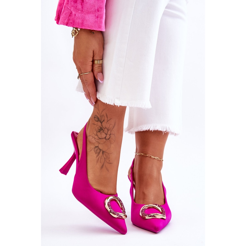 Ace La Moda Cu Decorat Si Zirconi Fuchsia Alexia roz 1 Ace La Moda Cu Decorat Si Zirconi Fuchsia Alexia roz 1