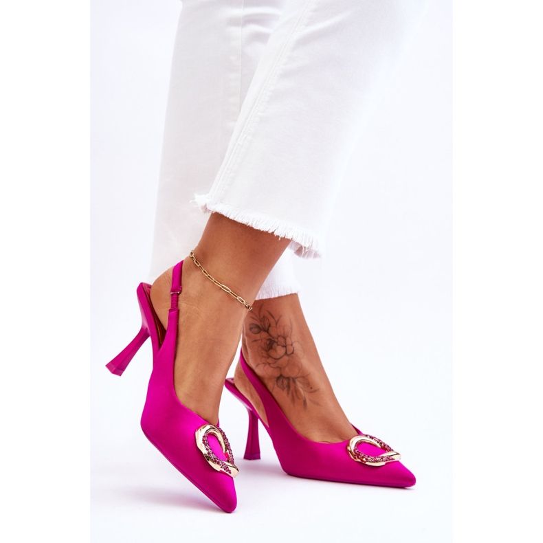Ace La Moda Cu Decorat Si Zirconi Fuchsia Alexia roz 2 Ace La Moda Cu Decorat Si Zirconi Fuchsia Alexia roz 2