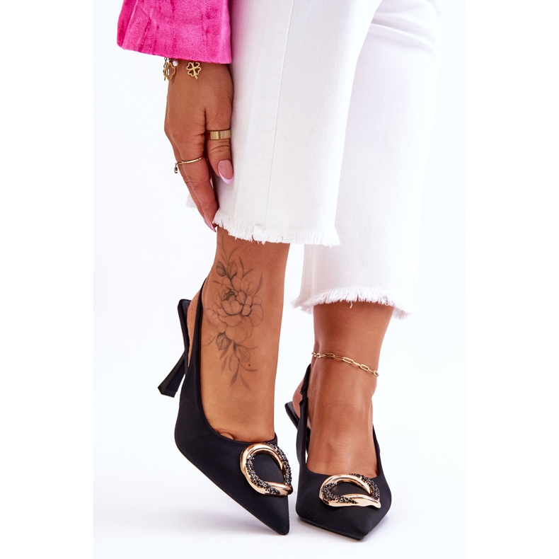 Ace La Moda Cu Decorat Si Zirconi Negru Alexia 1