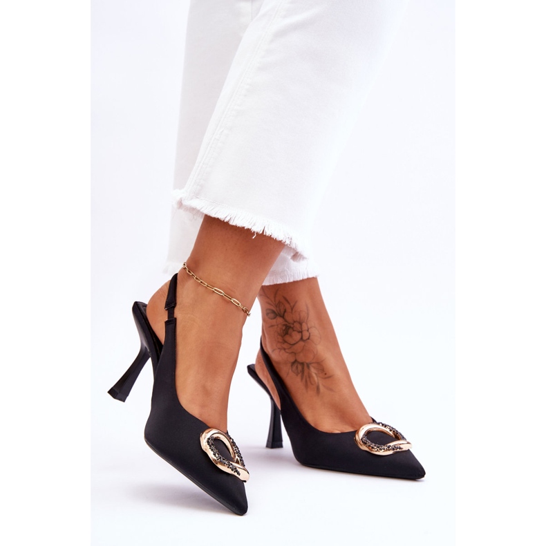 Ace La Moda Cu Decorat Si Zirconi Negru Alexia 2