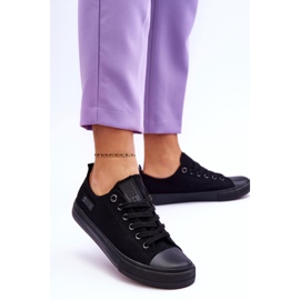 Pantofi de damă cu materiale reduse Big Star KK274009 Negri negru 2