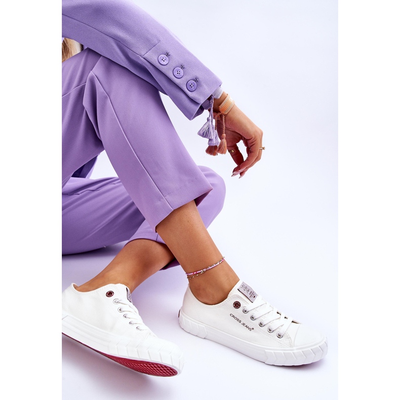 Pantofi clasici de damă Cross Jeans LL2R4052 Alb 1