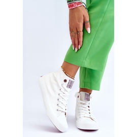 Cross Jeans Pantofi înalți clasici de damă, blugi încrucișați LL2R4086C alb 1