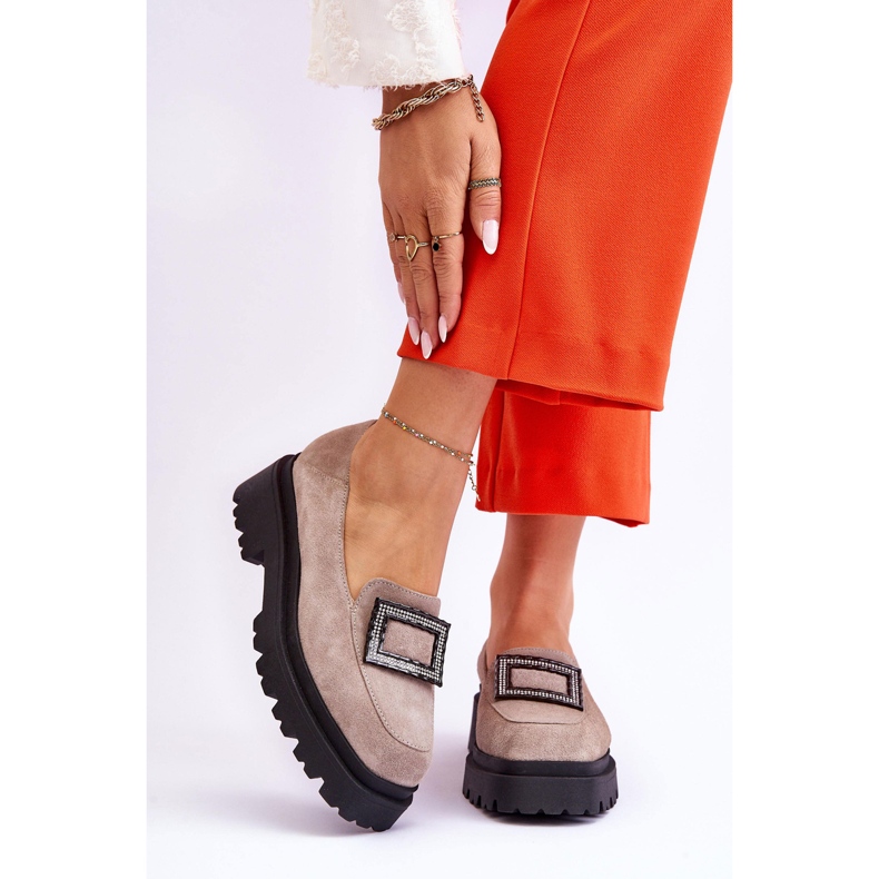 FILIPCZYK Mocasini confortabili din piele intoarsa bej Agathe 1 FILIPCZYK Mocasini confortabili din piele intoarsa bej Agathe 1