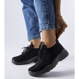 Belluci Tenisi negri cu o parte superioară flexibilă de la Gois negru 1