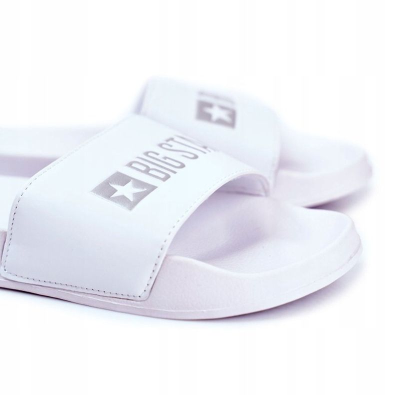 Papuci pentru bărbați Big Star Rubber White GG174935 alb 4