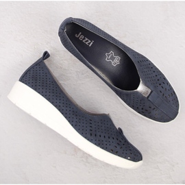 Pantofi slip-on ajurat pentru damă Jezzi RMR1840-13 gri 3