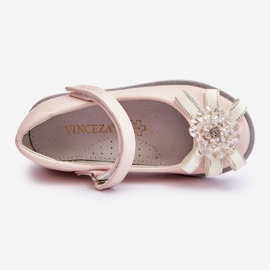 Vinceza Balerini Copii Velcro Cu Floare Decorativă Roz Freya 2 Vinceza Balerini Copii Velcro Cu Floare Decorativă Roz Freya 2