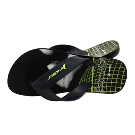 Șlapi pentru bărbați Rider 11804 AE205, negru albastru 5