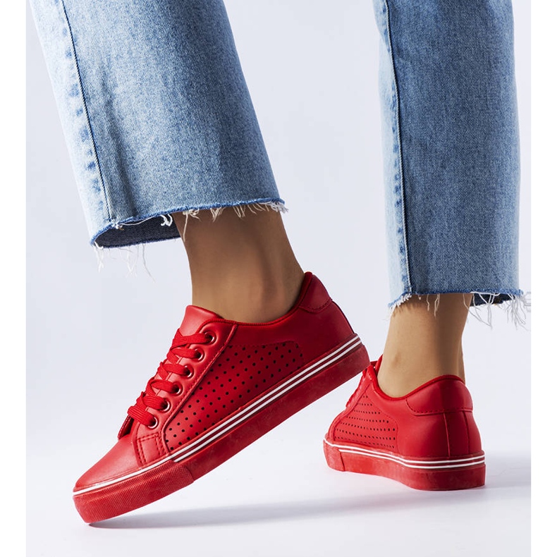 BM Tenisi roșii din piele ecologică de la Joffre roșu 1