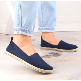 Espadrile cu slip-on Potocki 16009 de damă bleumarin albastru marin 3