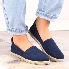 Espadrile cu slip-on Potocki 16009 de damă bleumarin albastru marin 4