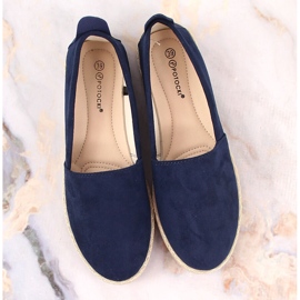 Espadrile cu slip-on Potocki 16009 de damă bleumarin albastru marin 7