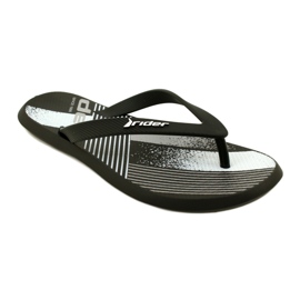 Papuci barbati Rider 83419 AH973 Negru/Alb 1