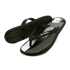 Papuci barbati Rider 83419 AH973 Negru/Alb 5