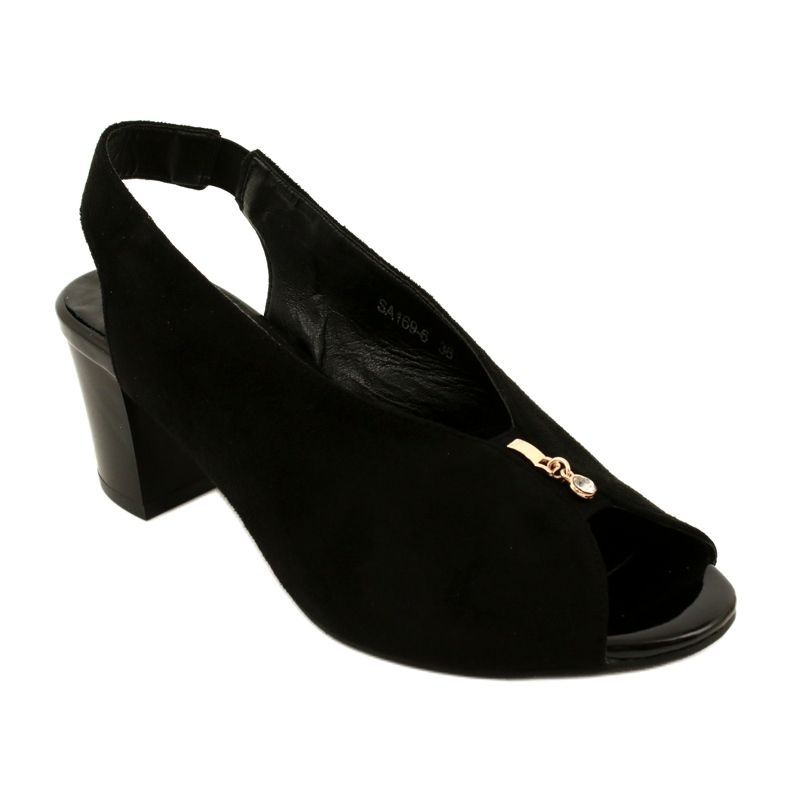 Sandale pentru femei pe Daszyński Post SA169-6 Negru 1
