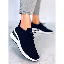 PA1 Pantofi sport croft Black cu pană ascunsă negru 2
