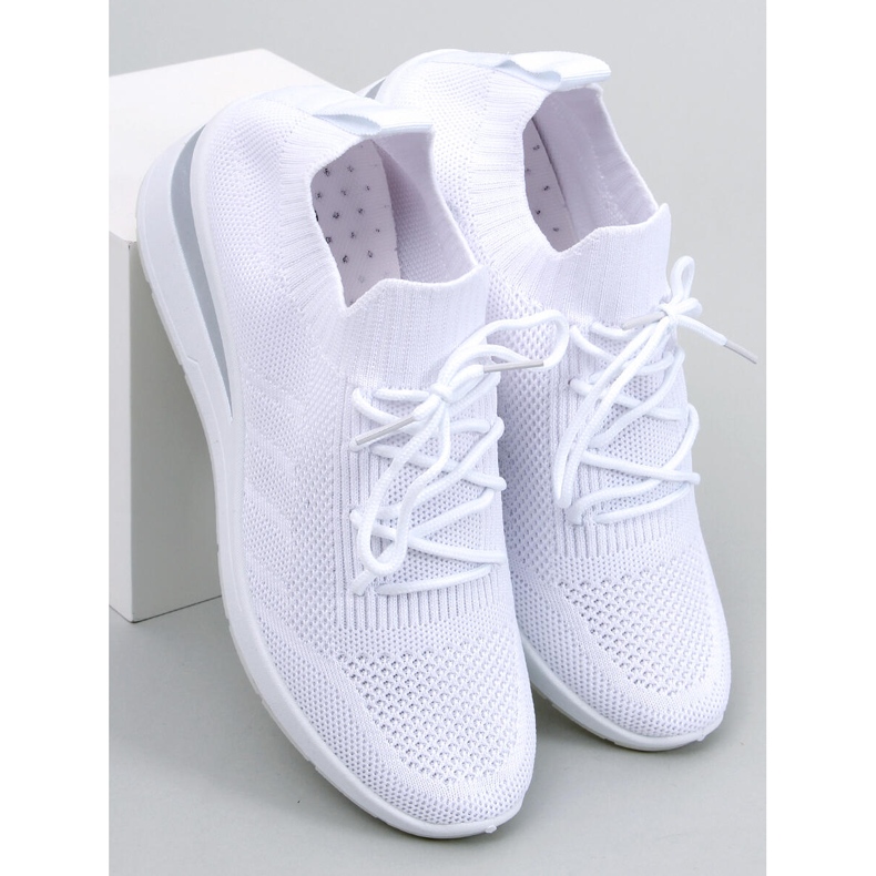 PA1 Pantofi sport croft White cu pană ascunsă alb 2