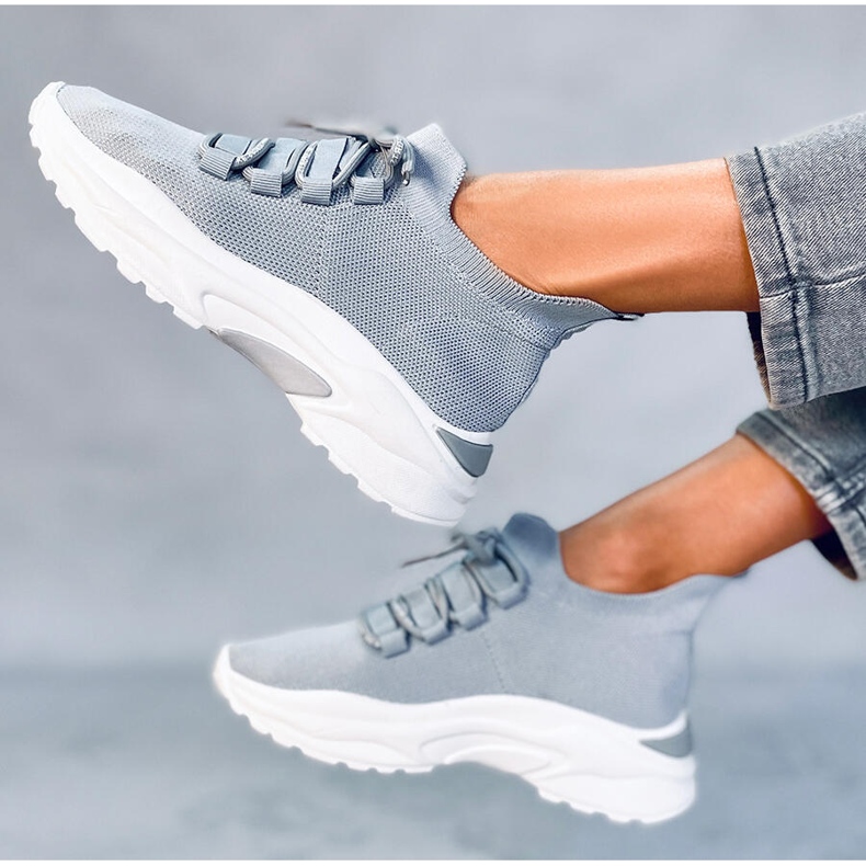 Pantofi sport cu șosete Vesco Grey gri 1 Pantofi sport cu șosete Vesco Grey gri 1