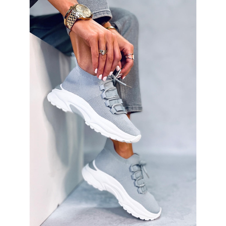 Pantofi sport cu șosete Vesco Grey gri 2 Pantofi sport cu șosete Vesco Grey gri 2