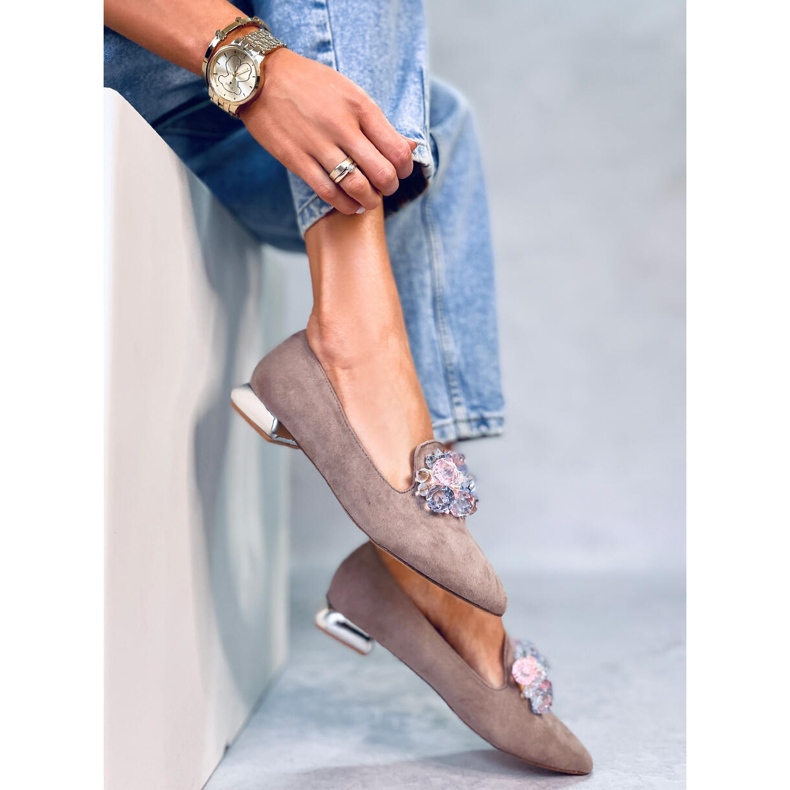 PA1 Mocasini Lords cu Falconi Stones Kaki bej 1