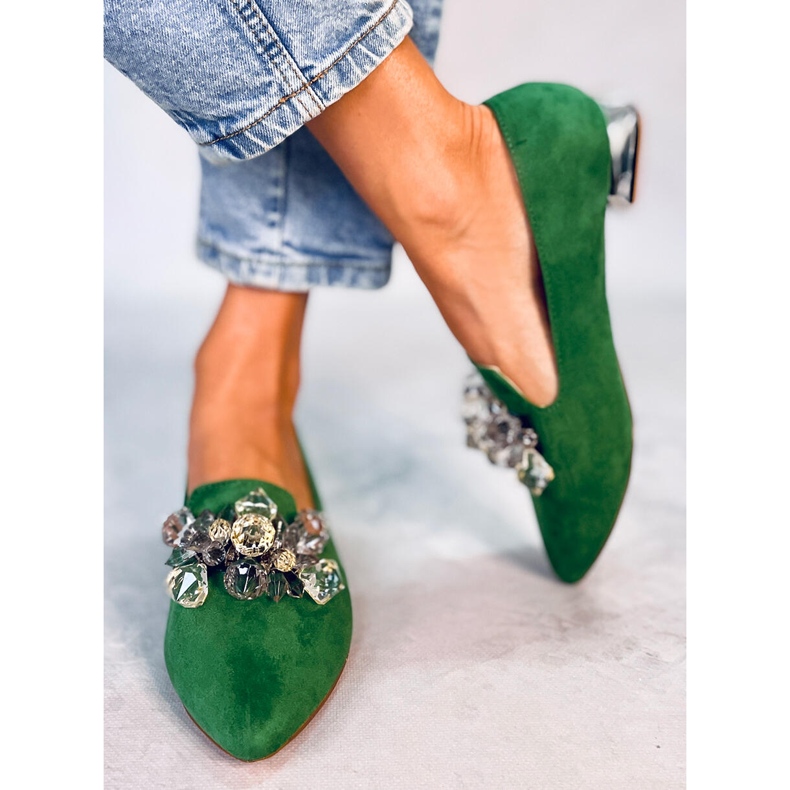 PA1 Mocasini Lords cu pietre Falconi Green verde 1