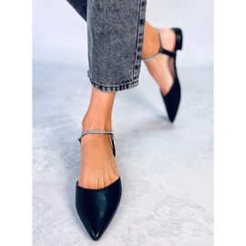 PA1 Sandale cu toc deschis de la Durie Black negru 1